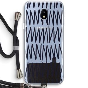 Marrakech Zigzag: Samsung Galaxy J3 (2017) Transparant Hoesje met koord