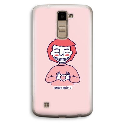 Hartje: LG K10 (2016) Transparant Hoesje