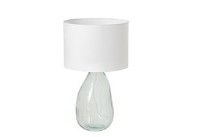 Tafellamp CLASSIC 60cm wit Lampenkap recycled glass - 44495