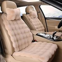 verdikte pluche auto zitkussen set winter universele warme faux konijnenbont auto zitkussens set zachte pluizige antislip stoelhoezen vooraan 1 set Lightinthebox