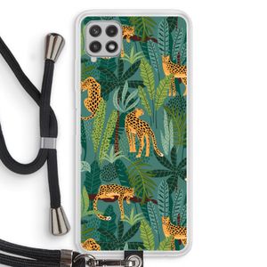 Luipaard 2: Samsung Galaxy A22 4G Transparant Hoesje met koord
