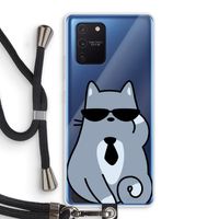 Cool cat: Samsung Galaxy Note 10 Lite Transparant Hoesje met koord