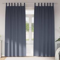 VidaXL Zwart-out gordijnen met ringen 2 pcs antraciet 260 x 140 cm