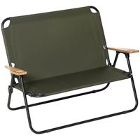 Onze 2-zits campingstoel met rugleuning biedt je een comfortabele zitervaring. Deze fauteuil is gemaakt van staal en Oxford-stof en is duurzaam en