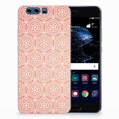 Huawei P10 Plus | TPU bumper | Pattern Orange