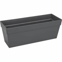 Bloempot Elho Antraciet Donker grijs Polypropyleen Plastic Rechthoekig Modern 50 cm
