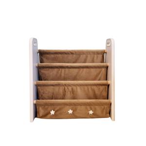 LoveGifts Handgemaakte Montessori Boekenkast Kinderkamer - Speelgoed Opbergrek - 60 x 25 x 58 cm Bruin