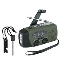 Fosco Noodpakket/Survival prep set - noodradio met handzwengel - magnesium vuurstarter set