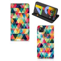 Google Pixel 4a | Hoesje met Magneet | Geruit