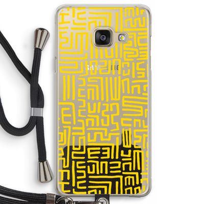 Majorelle Blue Print: Samsung Galaxy A3 (2016) Transparant Hoesje met koord