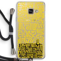 Majorelle Blue Print: Samsung Galaxy A3 (2016) Transparant Hoesje met koord