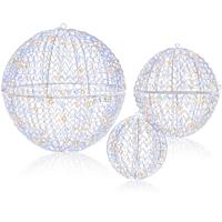 3e Set LED Decoratiebol om op te Hangen & Neer te Zetten LED Bollen met 435 LEDs Kerstdecoratie 3e Set LED Decoratiebol om op te Hangen & Neer te Zetten LED Bollen met 435 LEDs Kerstdecoratie