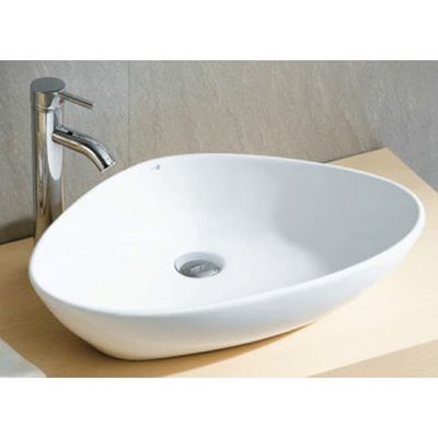Xellanz Elite waskom 59x39x13.5 cm keramiek driehoekig wit