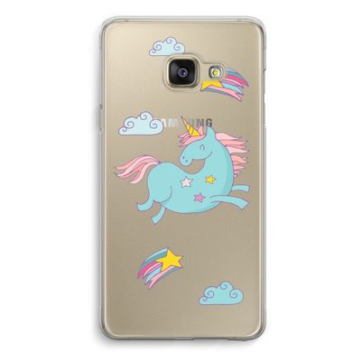Vliegende eenhoorn: Samsung A3 (2017) Transparant Hoesje