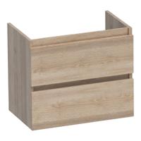 Brauer Joy - Onderkast Ondiep - 60 cm - met 2 Softclose Lades Greeploos en 1 Sifon Uitsparing - Sunlit
