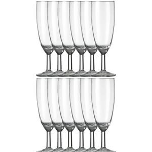 Royal Leerdam Champagneglazen/flutes transparant Gilde - 12x stuks - 150 ml/15 cl