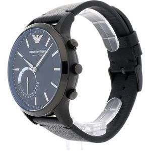 Horlogeband Armani ART3004 Leder Zwart 22mm