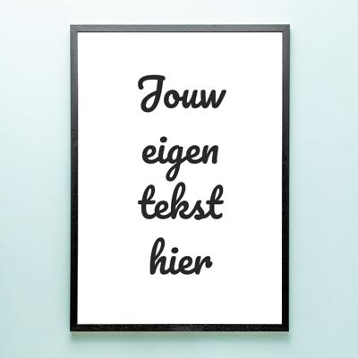Gepersonaliseerde poster met eigen tekst (A2 formaat)
