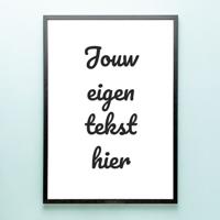 Gepersonaliseerde poster met eigen tekst (A2 formaat)