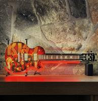 KIss Gitaar Neon Junior Model 70 x 27 cm