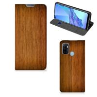 OPPO A53 | A53s Book | Wallet Case | Donker Hout