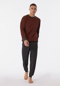 Schiesser Schiesser Pyjama Long terracotta brown 180252 48/S