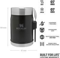 Stanley STANLEY The Legendary Food Jar en Spork 0,4L Matte Black - thumbnail