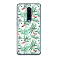 Flamingo bladeren: OnePlus 7 Pro Transparant Hoesje