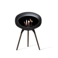 Le Feu Ground Low 45cm Zwart|Zwart|Donkerbruin Oak