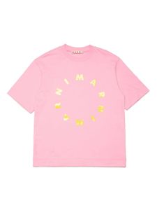 Marni Kids t-shirt en coton à logo imprimé - Rose