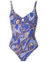 Lygia & Nanny maillot de bain à imprimé graphique - Bleu