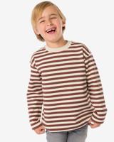 HEMA Kindershirt Strepen Bruin (bruin)