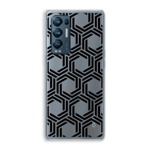 Geometrisch patroon: Oppo Find X3 Neo Transparant Hoesje