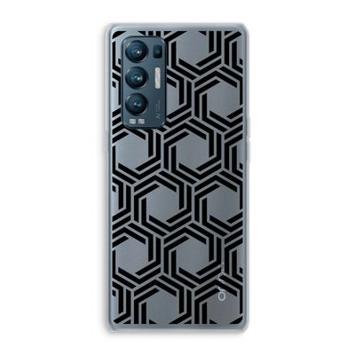 Geometrisch patroon: Oppo Find X3 Neo Transparant Hoesje