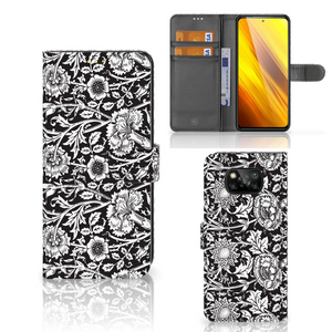 Xiaomi Poco X3 | Poco X3 Pro Hoesje Black Flowers