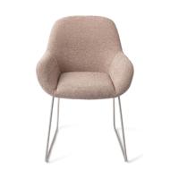 Jesper Home Kushi eetkamerstoel Stone Haze slide steel
