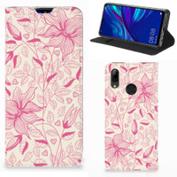 Huawei P Smart (2019) Smart Cover Pink Flowers