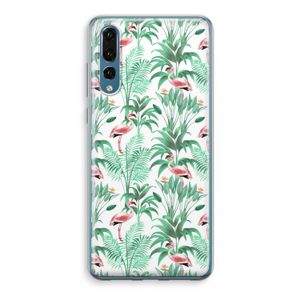 Flamingo bladeren: Huawei P20 Pro Transparant Hoesje