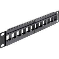 DeLOCK Keystone Patchpanel 10" 12 Port patchpaneel
