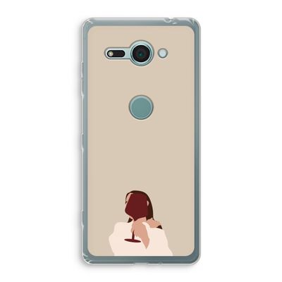 I drink wine: Sony Xperia XZ2 Compact Transparant Hoesje