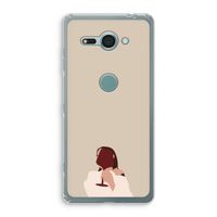 I drink wine: Sony Xperia XZ2 Compact Transparant Hoesje