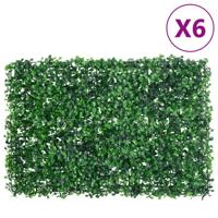 Hek met kunstheester6 st 40x60 cm groen