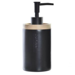 Zeeppompje/dispenser polystone zwart 8 x 18 cm   -