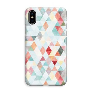 Gekleurde driehoekjes pastel: iPhone XS Max Volledig Geprint Hoesje