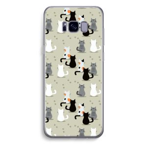 Katten: Samsung Galaxy S8 Plus Transparant Hoesje