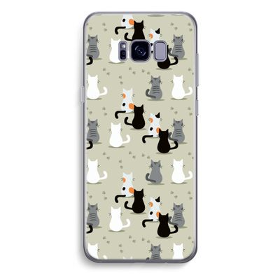 Katten: Samsung Galaxy S8 Plus Transparant Hoesje