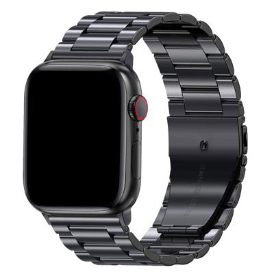 Apple Watch SE 2 Bandje Rivaro - Stalen - Zwart - 38, 40, 41 & 42mm