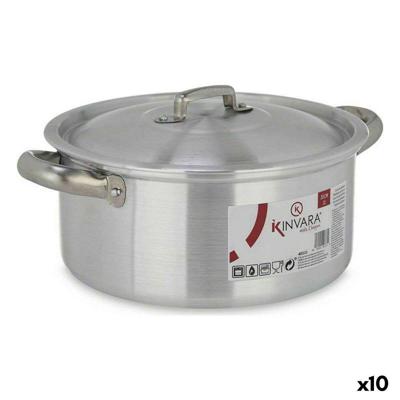 Kookpot met Deksel Kinvara 100005 100005 Zilverkleurig 3 L 28 x 12,5 x 22 cm (10 Stuks)