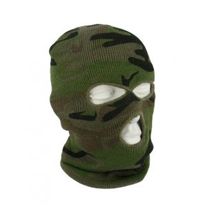 Bivakmuts / balaclava camouflage driegaats volwassenen