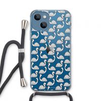 Zwanen: iPhone 13 mini Transparant Hoesje met koord